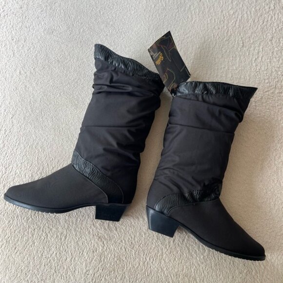 Vintage Santana Canada Waterproof Winter Boots 8 Black - Picture 2 of 4
